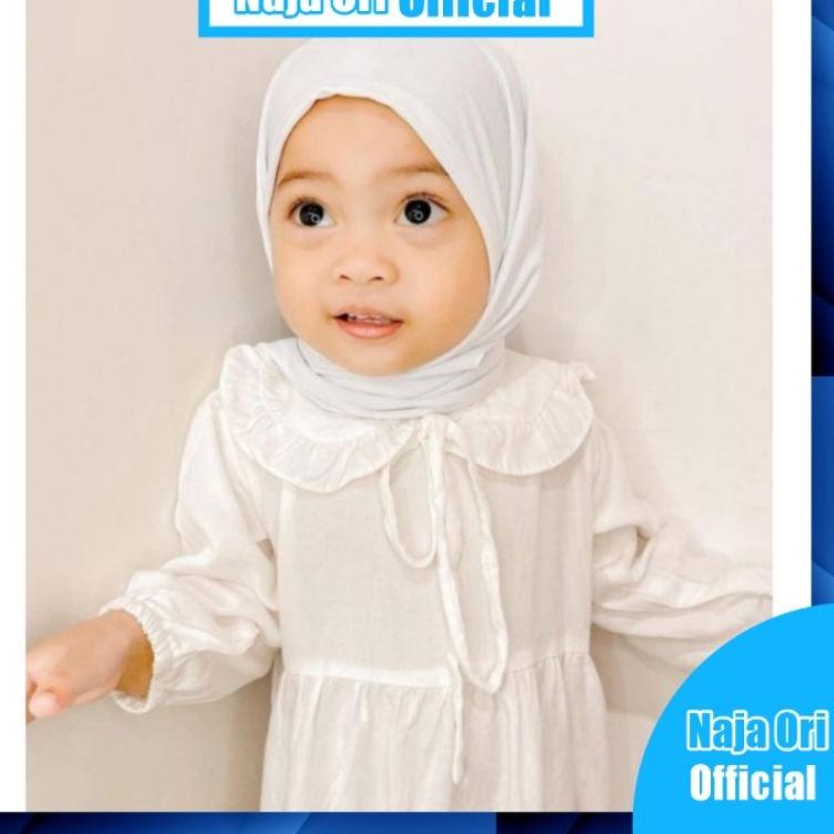 Jilbab Anak Perempuan 1 Tahun sampai 2 Tahun | Hijab Bayi Pasmina Instan {Ata31au22o}
