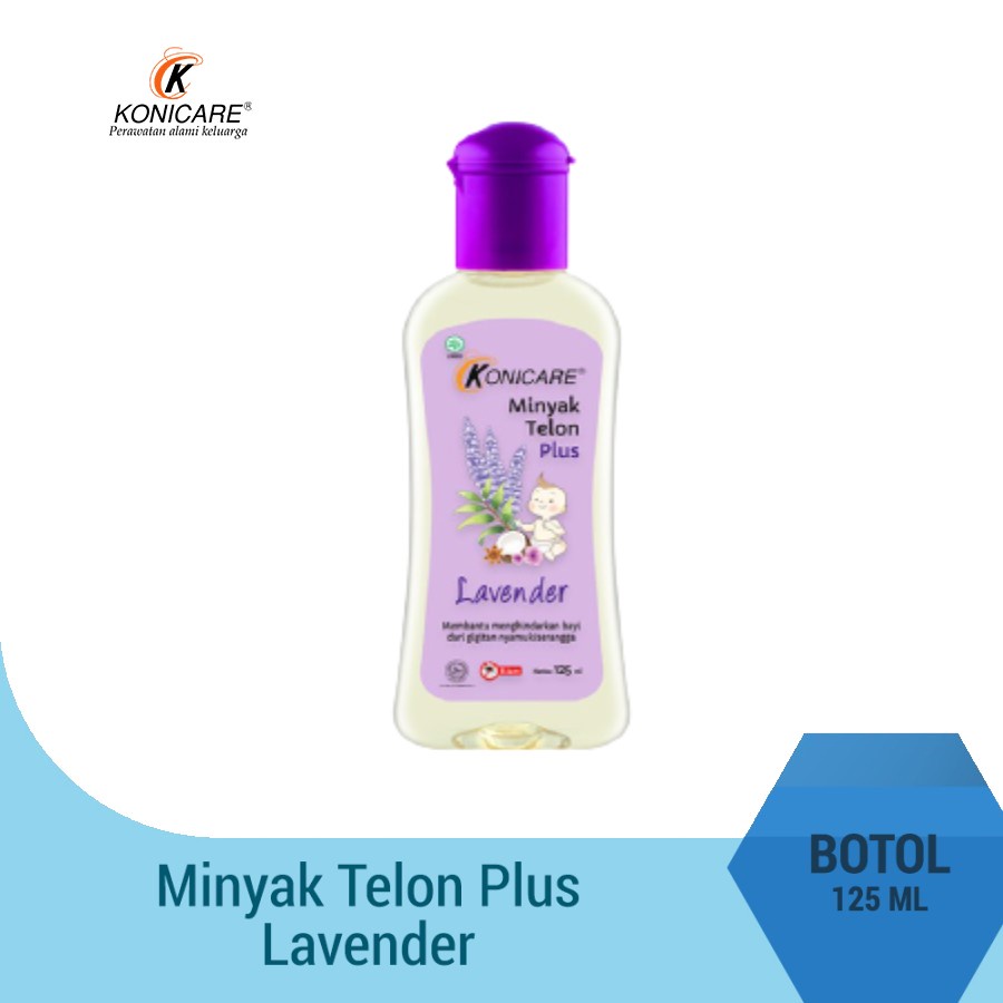 Konicare Minyak Telon Plus Anti Nyamuk Tutup Ungu Lavender 125ml