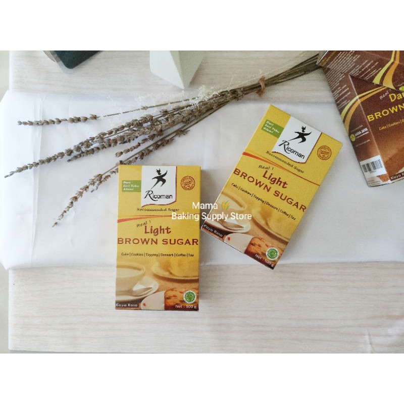 

RICOMAN Light Brown Sugar Gula Ricoman 500 Gr