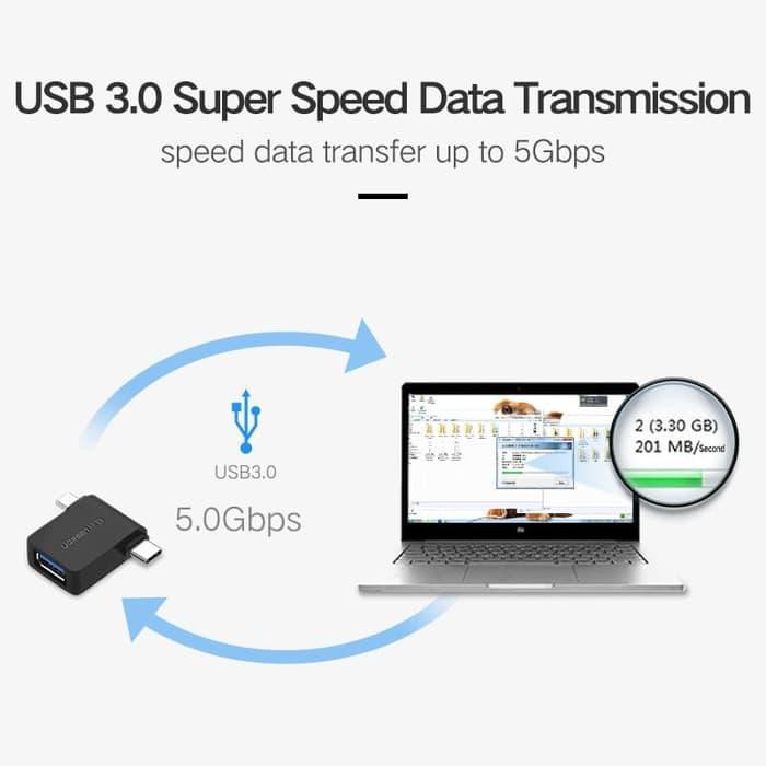 Ugreen OTG 3.0 to Type C &amp; Micro USB 3 in 1 SKU : 30453