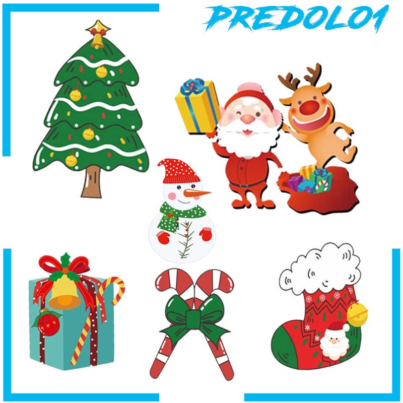 [PREDOLO1] Christmas Yard Signs Stakes Decorations Outdoor Garden Signs for Christmas