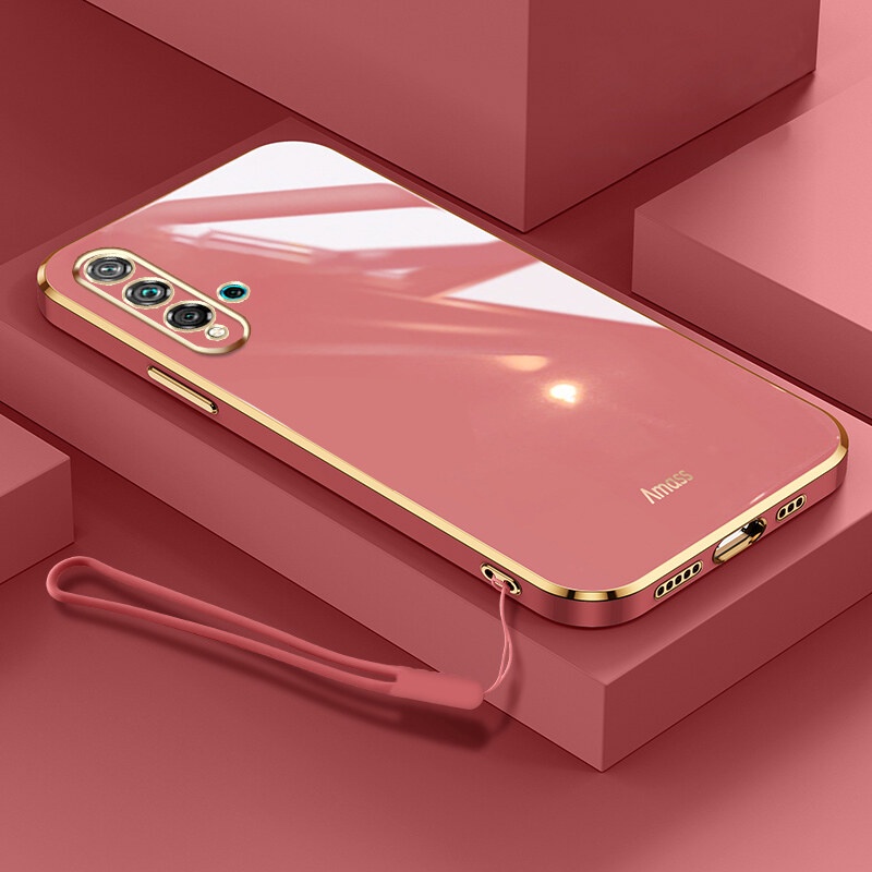 Case Bahan Silikon Dengan lanyard Untuk Huawei Nova 5T 5 Pro 5i Pro Honor 20