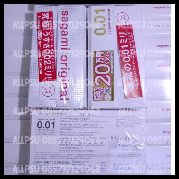 Bundle Sagami Original 0.01 0.02 Pack 5 Pcs 6 Pcs Condoms 001 002 Pack Kode 1015