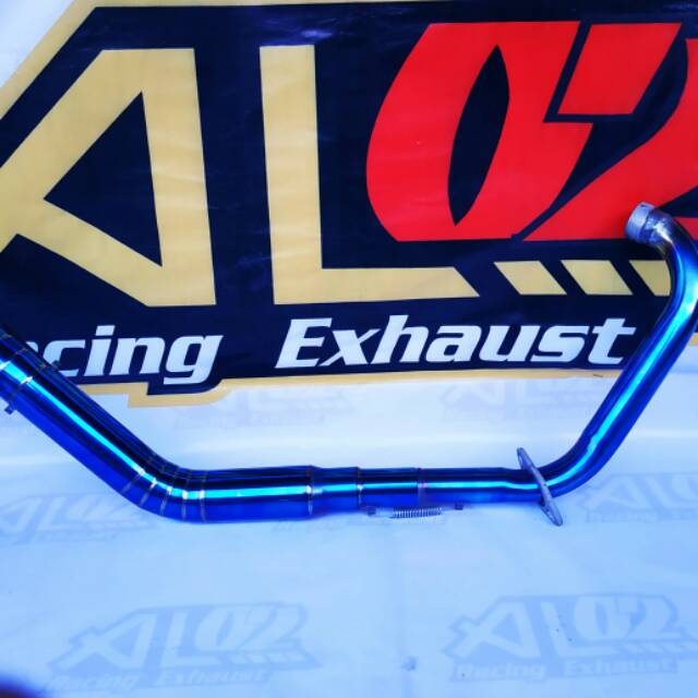 Leher Stainliess Knalpot Bluemoon FU - SONIC - VIXION - CB150R - CBR150R - R15