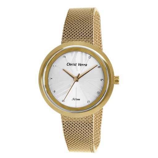 JAM TANGAN CHRIST VERRA CV 27306L-42 WANITA GOLD ORIGINAL