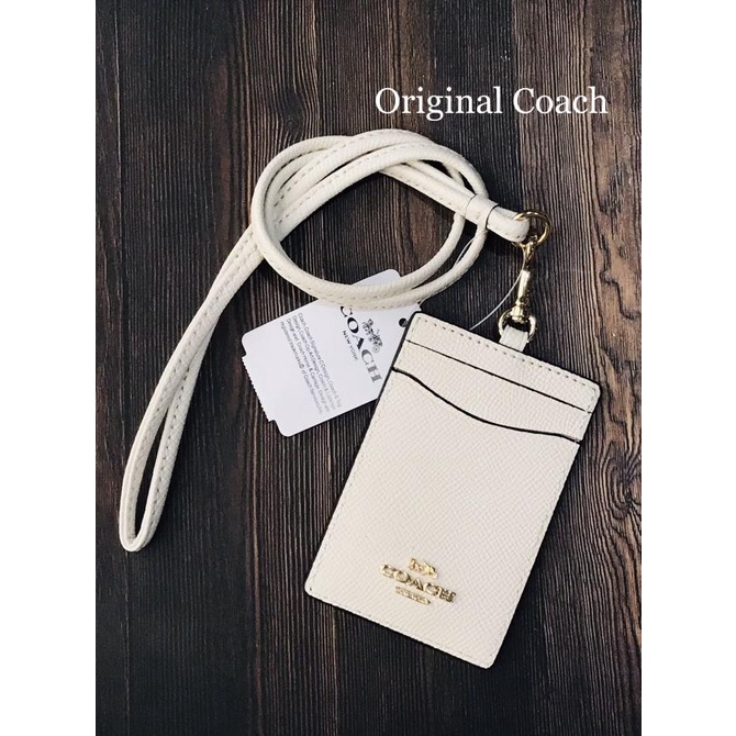 

Original Coach Lanyard Id Case White Classic Metal Edition Terlaris