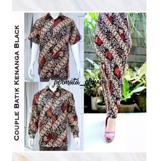 KEMEJA BATIK SILKY SEMI SUTRA/COUPLE KEMEJA BATIK/COUPLE BATIK