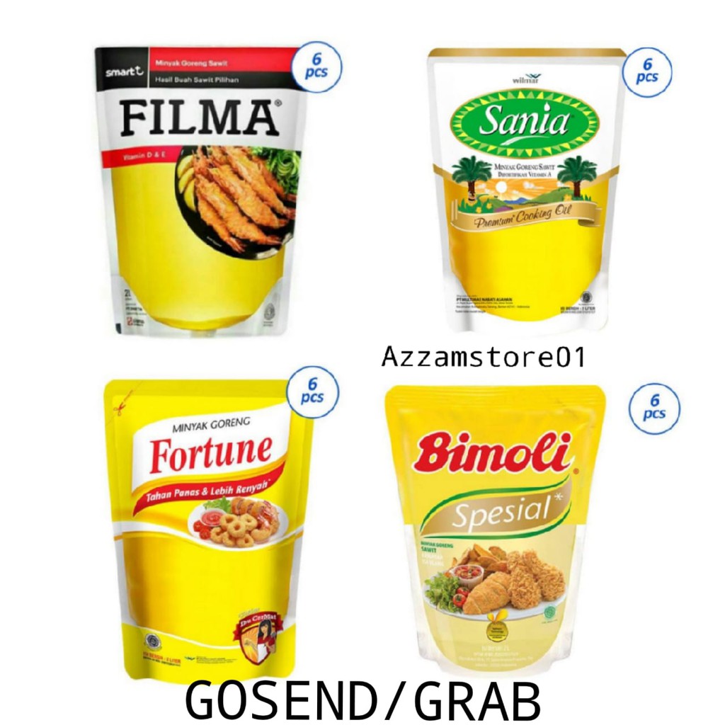 Minyak Goreng 2 Liter Filma Bimoli Fortune Sania 2 L Gosend Grab Only Shopee Indonesia