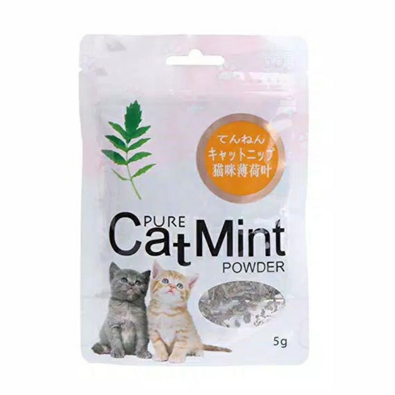 [TGL PRODUKSI] Catnip Camilan Kucing 5g Catmint Menthol Snack Makanan Cat Kitten Import