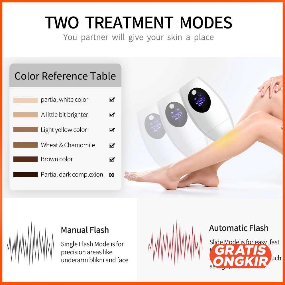IPL Laser Epilator Hair Removal 600000 Flashes - A110