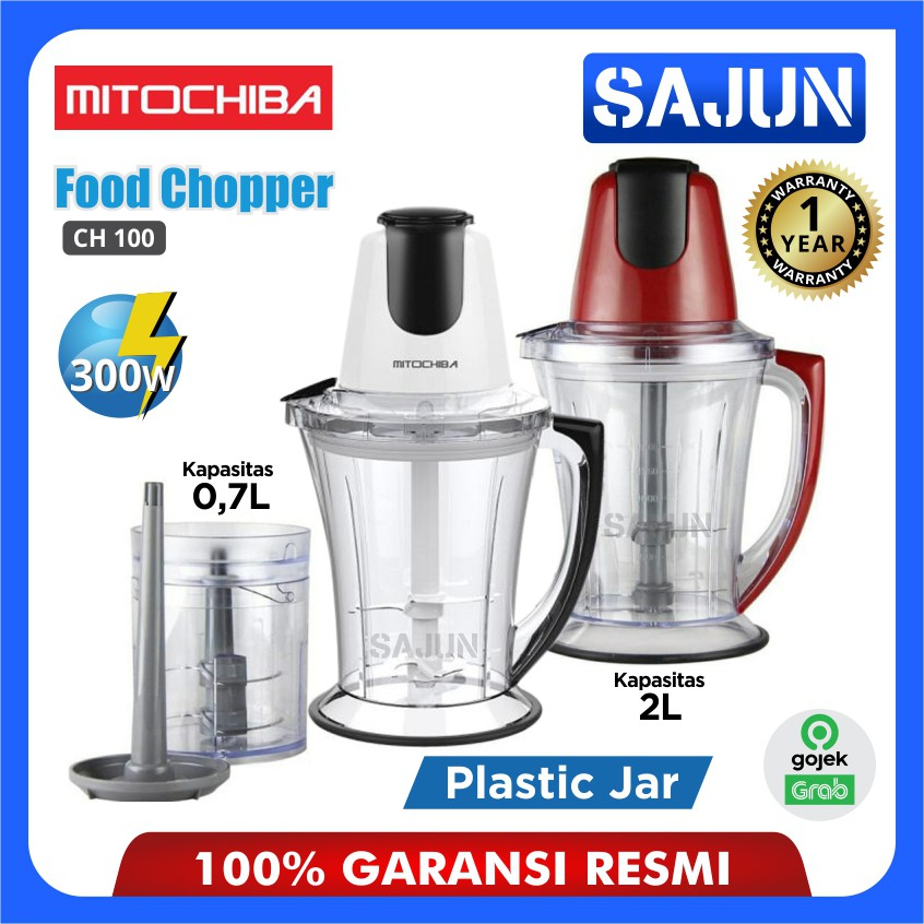 Mitochiba Food Chopper CH-100 Multifungsi Blender 1.7 Liter