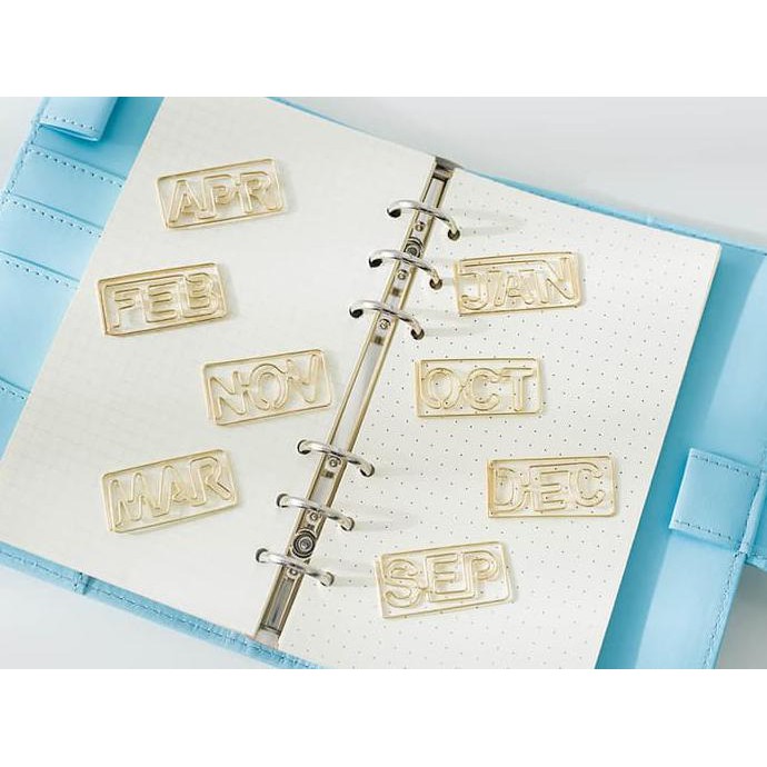 

BEST SELLER Months of the Year Deco Paper Clip - Klip Kertas Unik Pembatas Buku TERJAMIN