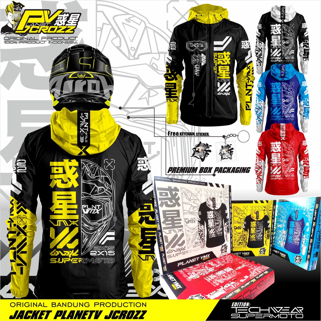 JAKET RACING SUPERMOTO TECHWEAR PLANETV JCROZZ