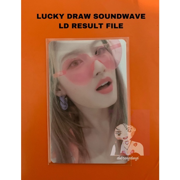 READY LUCKY DRAW LD SOUNDWAVE RESULT FILE TWICE FOL FORMULA OF LOVE PHOTOCARD PC SANA SPECS MANGAP H