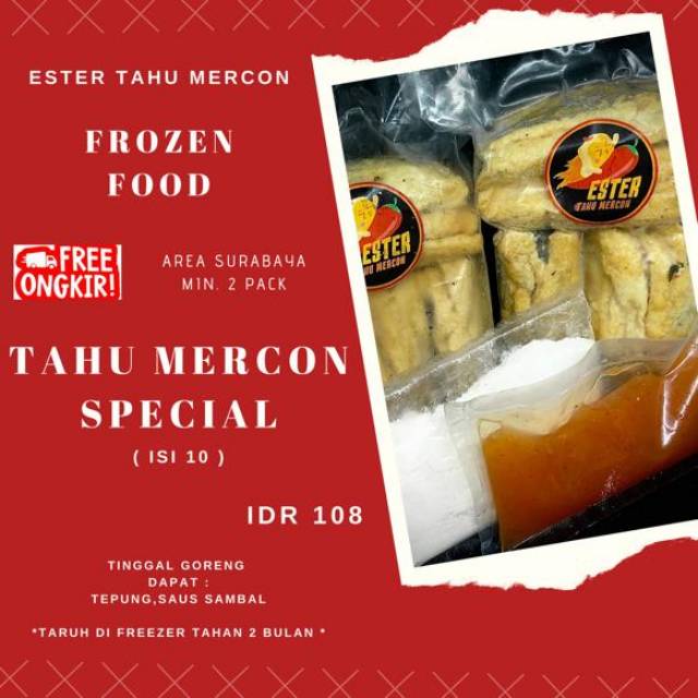 Tahu mercon pedas Spesial