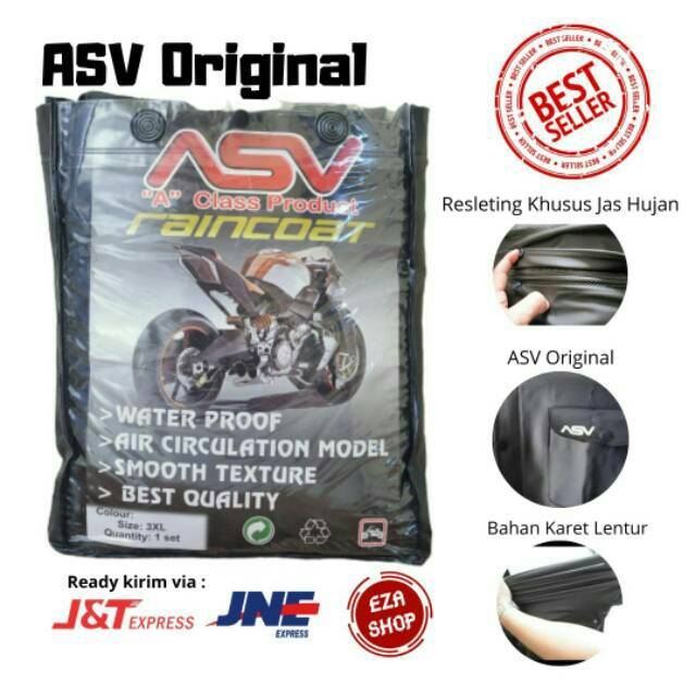 JAS HUJAN IMPORT MURAH ASV KARET PVC ELASTIS TEBAL ANTI