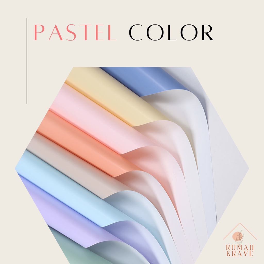 

RUMAH KRAVE - Pastel Cellophane Wrapping Paper Kertas Bunga Buket