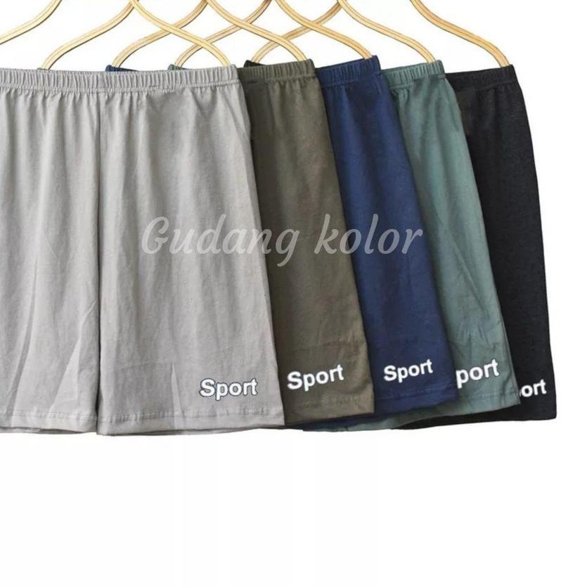➺ Celana Pendek Santai Pria Color Dewasa Kaos Babyterry Short Pants Laki Laki Harian Sporty Polos Se