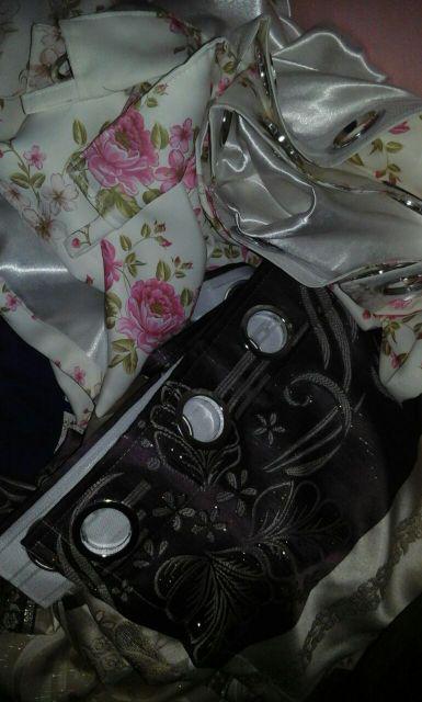 Gordyn Gorden Hordeng Prada (pr) Bunga Garis Emas