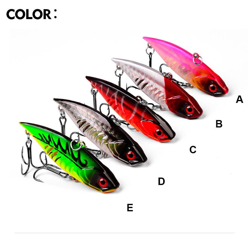 TOP 6.5cm 11g VIB Umpan Pancing Untuk Air Tawar Air Asin Laut Keras ABS Berisik Wobbler Fishing Tackle