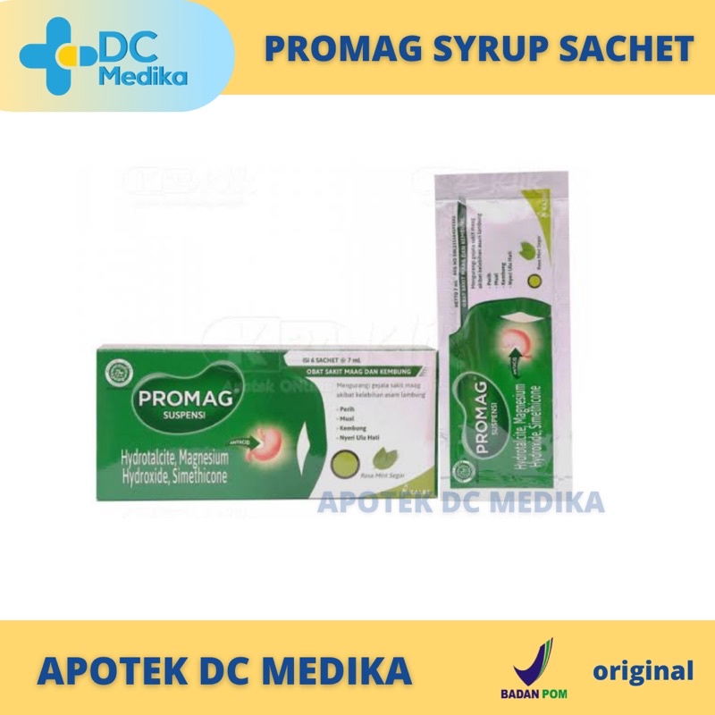 Promag syrup sachet / Obat maag sachet