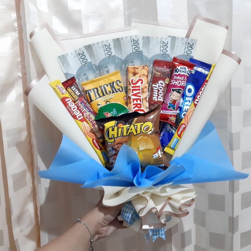 Bucket Snack /Bucket Uang/Hadiah Ulang Tahun/Anniversary/Graduation dll