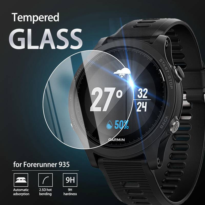 Pelindung Layar Tempered Glass 9H Anti Gores Untuk Garmin 225 235 245 935 645 735 XT Forerunner 245 Fenix 5s Fenix5