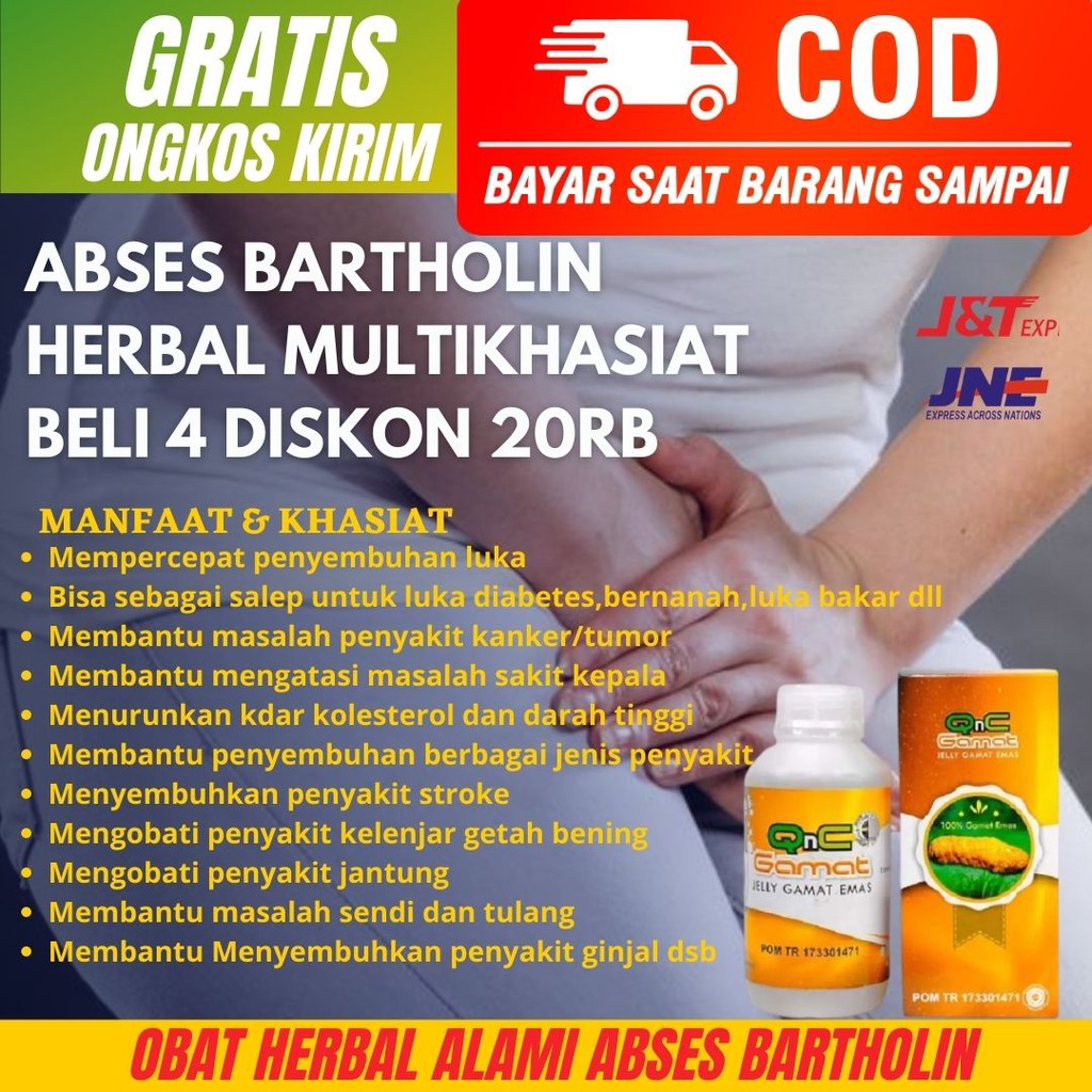 Abses Bartholin-Pembengkakan-Kelenjar Bartholin-Kista Bartholin-Komplikasi Penyakit-QnC Jelly Gamat