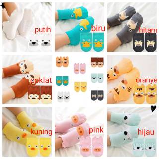 ES344 Kaos  kaki anak  Bayi 3D  motif Animal cute Shopee 