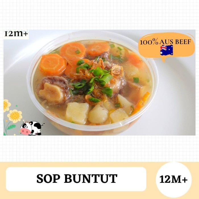 Bayi-Bubur-Sereal- Sop Buntut / Mpasi Sop / No Msg / No Preservatives / Frozen - Iga Kcang Merah