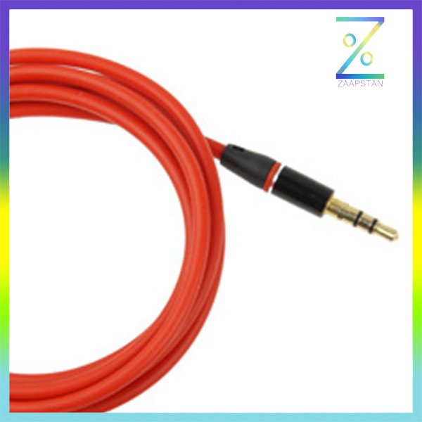 ROVTOP Kabel AUX 3.5mm HiFi Jack Gold Plated 1.2m  -  Red