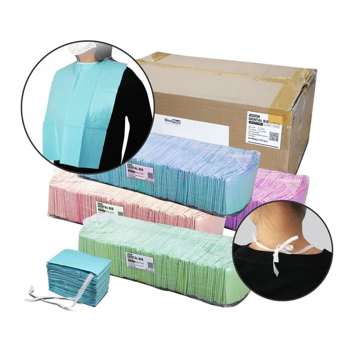 Jual Dental Bib + Tali pak isi 500 lbr OneMed Shopee Indonesia