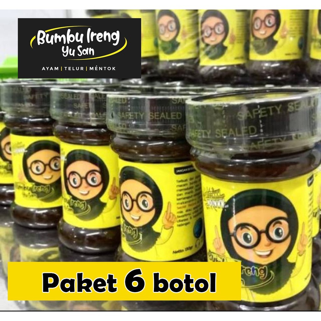 

Bumbu Ireng Yu San Bumbu Siap Saji Paket 6 Botol