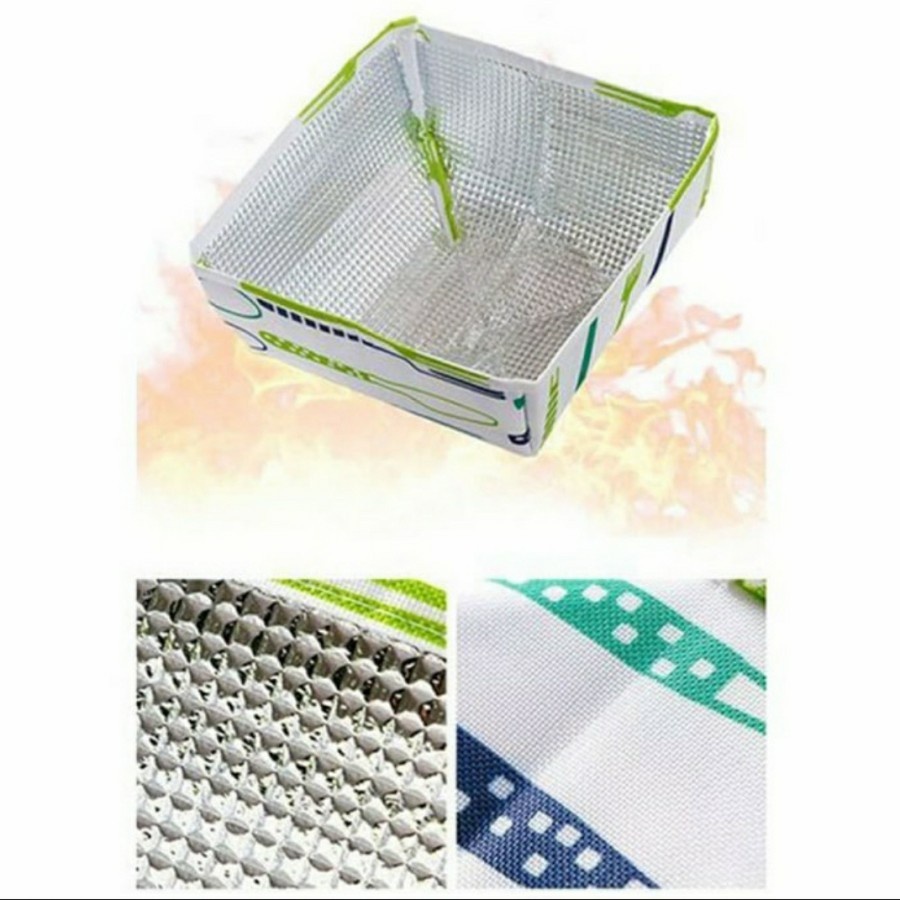 TUDUNG SAJI  PENUTUP MAKANAN LIPAT UKURAN BESAR 50 X 50  - TUDUNG SAJI LIPAT ALUMINIUM -BENUA DUNIA