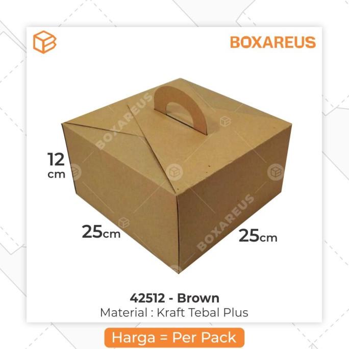 

[COD] 42512 Brown - Dus kue | cake box | Box | Dus | Kemasan BERMUTU Kode 706