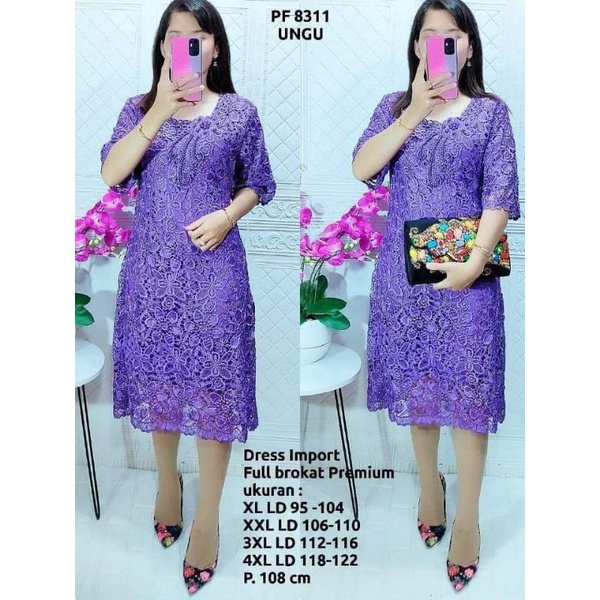 DRESS BROKAT AURUM best seller mote mute 8311