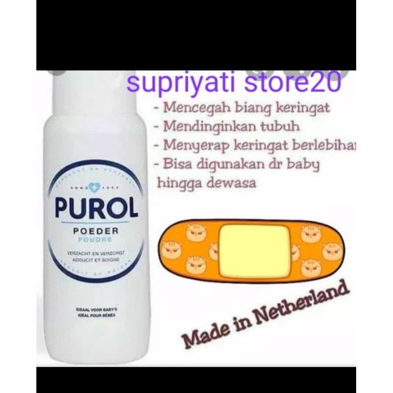 ORIGINAL PUROL POEDER BEDAK PUROL 100GR