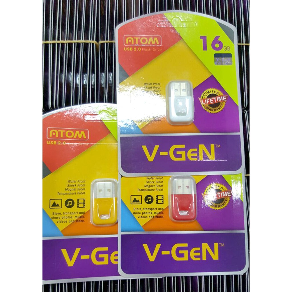 Promo Flashdisk Vgen Atom 16GB / FD V-gen 16 GB ORIGINAL Berkualitas