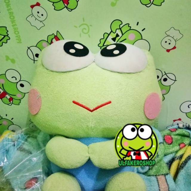 Boneka keroppi, keropi sanrio original, keroppi sanrio
