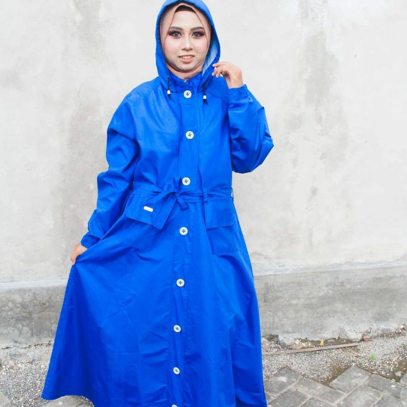 Jas hujan muslimah / mantel gamis / raincoat / Jas hujan gamis