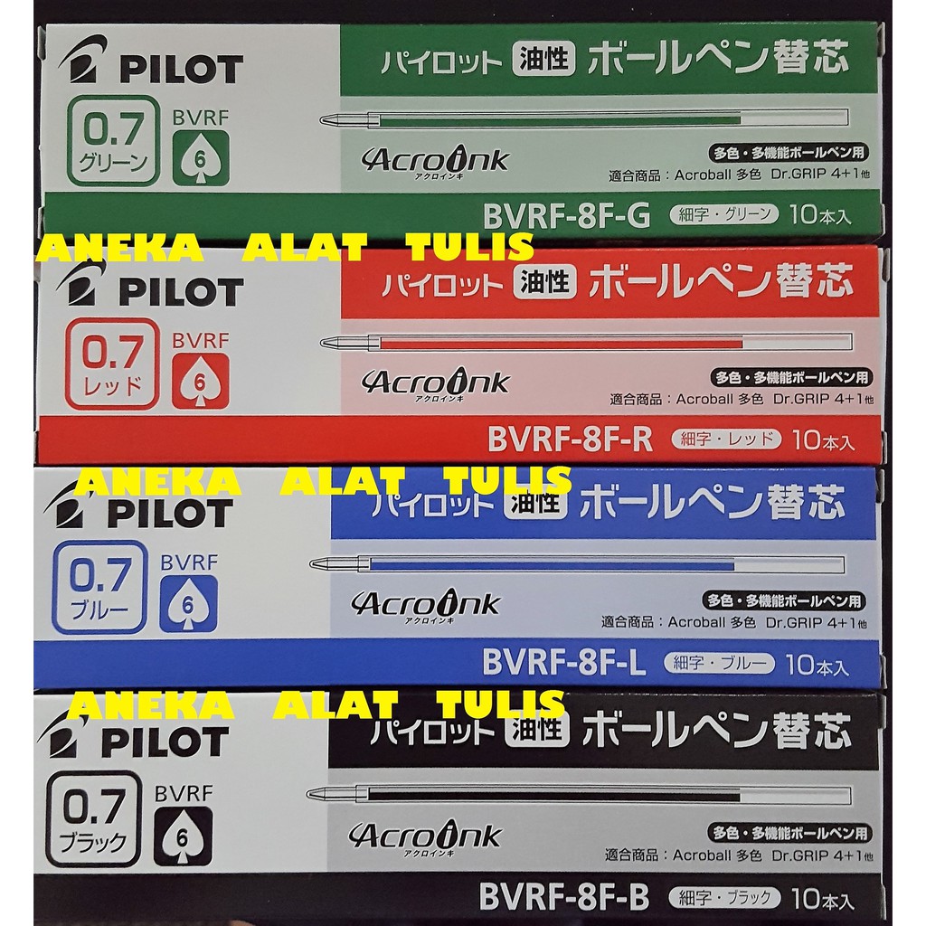 

Pilot Dr. Grip 4+1 Refill / Isi Ulang BVRF-8F