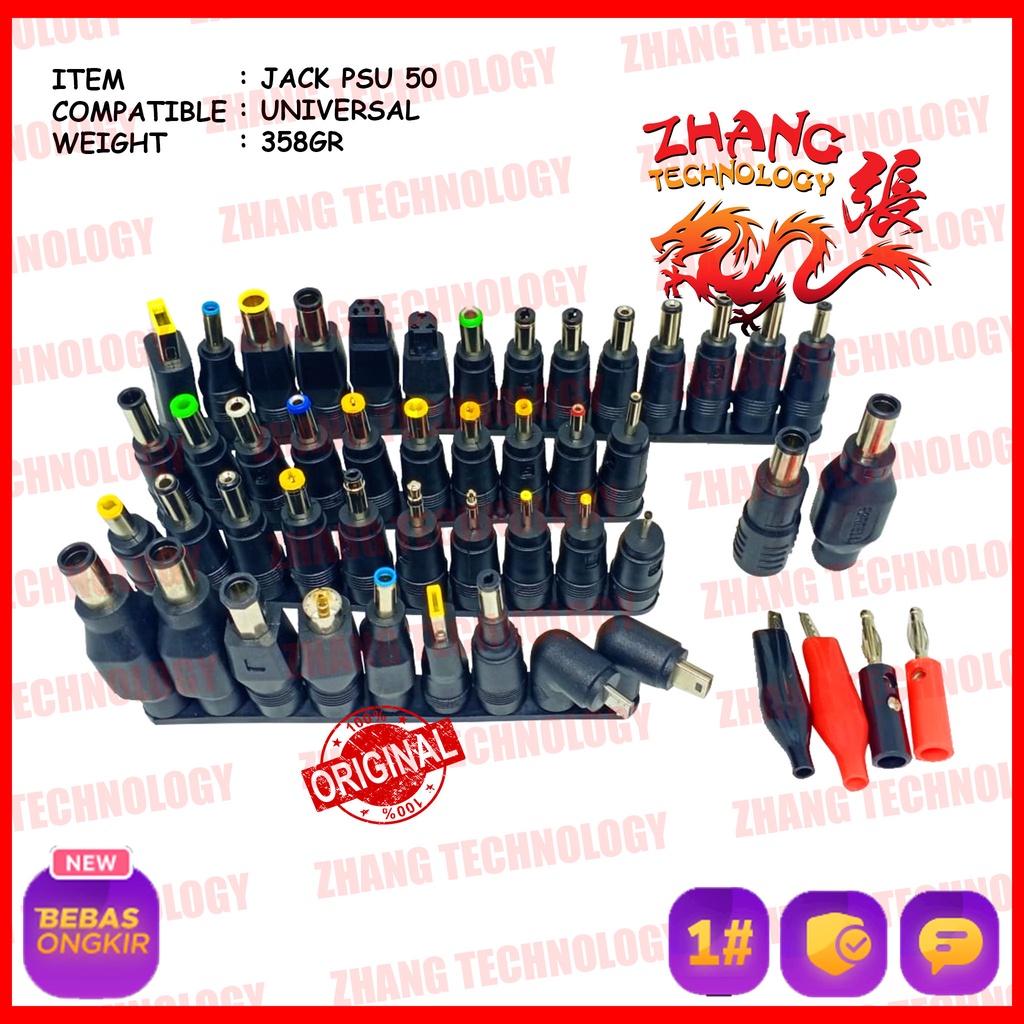 Luxiastore_ [ Zhang Technology ] Dc Connector Jack Psu Universal Semua Laptop