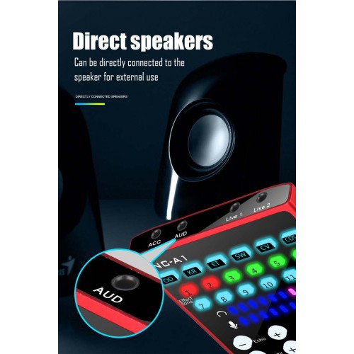 SC-005 NC-A1 Mixer Audio Broadcast Bluetooth Live Sound Card Microphone Condenser KTV Karaoke