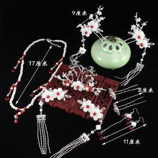 hanfu aksesoris rambut Bunga antara Fu kuno asli set hanfu aksesoris rambut Bunga antara Fu kuno asli set