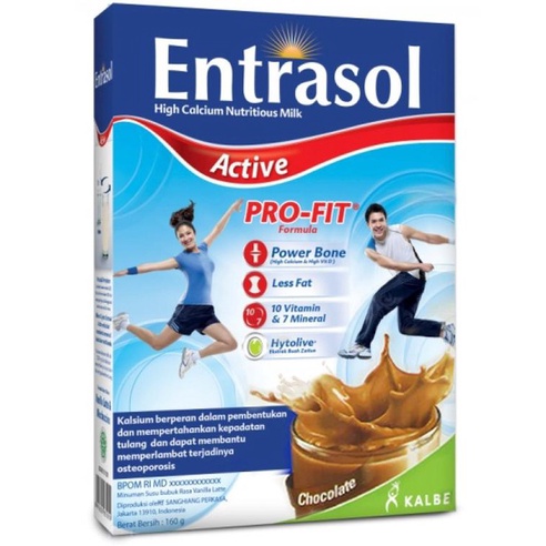 

Entrasol Active Chocolate 160gr