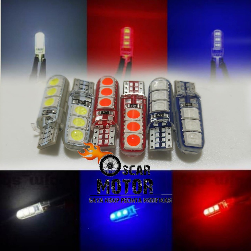 Lampu Sen Jelly Led Non Flash 6 Mata Sein 6 Led Besar Diam Universal Semua motor Harga 2 pcs motor