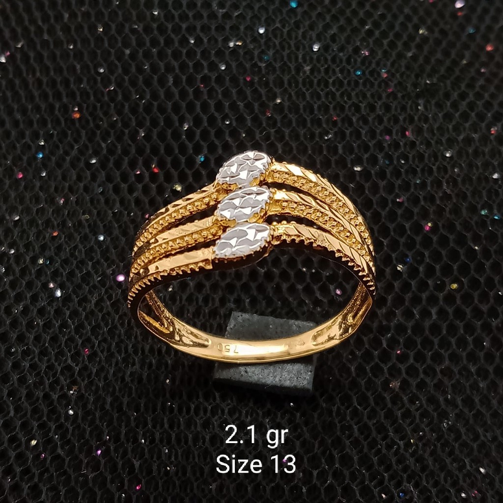 New Cincin Emas 17 K - 2.1 gr Kadar 750 - 3434