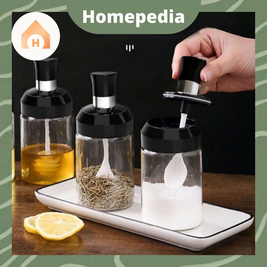 Tempat Bumbu Kaca Botol Bumbu Kaca Tempat Minyak Goreng Tempat Penyimpanan