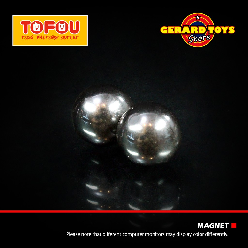 Magnit Magnet Besi Berani Unik Lucu Isi 2 Bola Bulat Keren Banget