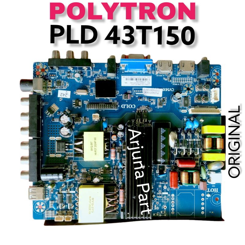 Mainboard TV Polytron PLD 43T150 / MB TV Polytron PLD 43T150 / MB Polytron PLD 43T150 / MB 43T150 / PLD 43T150 / motherboard / modul / mesin tv / MB TV Polytron 43T150